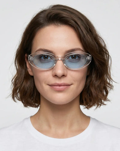 WOMEN'S BLUE LENS SUNGLASSES MOD692