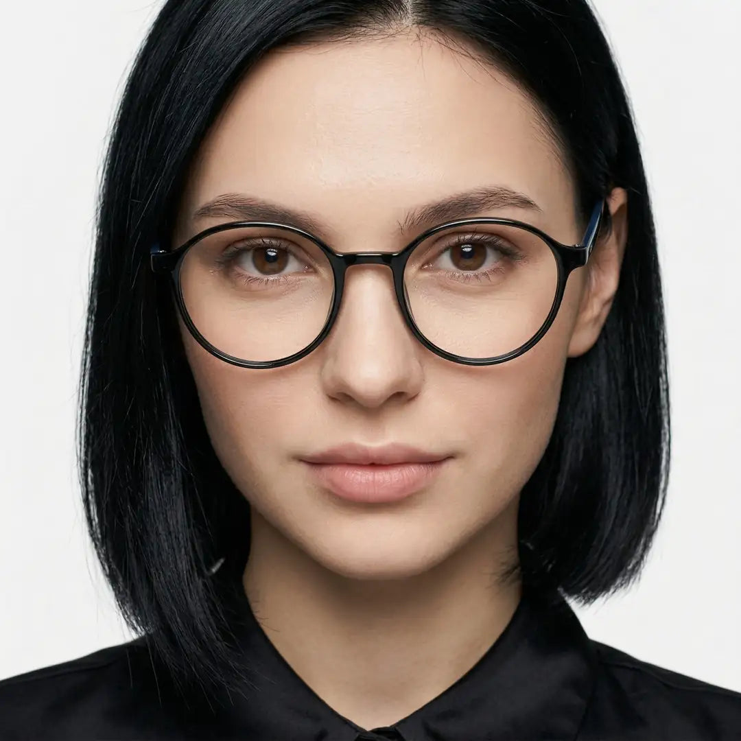 Oval Unisex Mavi Işık Koruyucu Gözlük - Mootlu Mod 124