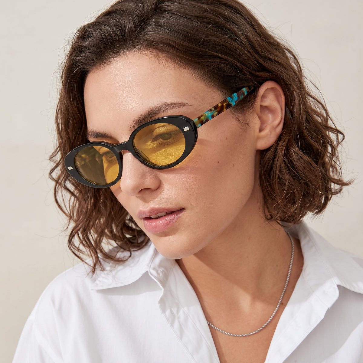 Oval Anti-Refle Anti-Far Sürüş Gözlüğü - 8438 COL51 DRV